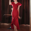 Elegante rode jurk - chique avondtoilet voor dames