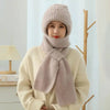 2-delige gebreide muts en sjaal set - trendy winteraccessoire voor dames