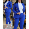 2-delige dames blazer en broek set - slimme kantooroutfit voor de moderne vrouw
