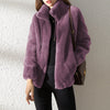 Faux fur jas - gezellige dames zip-up outerwear - Bakkermode.nl