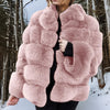 Luxe damesjas van imitatiebont - stijlvolle winterbuitenjas - Bakkermode.nl
