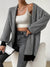 Geometric patroon cardigan - dames open vooraan gebreide trui in gemengde kleuren - Bakkermode.nl