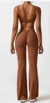 Strakke yoga bodysuit - casual naadloos met open details dameskleding - Bakkermode.nl