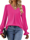 Blouse - verfijnde blouse met lange mouwen voor dames