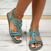 Dames elegante sandalen met florale kraaldetails - modieuze en gezellige schoenen voor warm weer