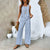 2-delige set voor de zomer - stijlvolle dames top en wijde broek