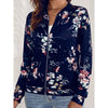 Dames bloemen bomberjack - luchtige en stijlvolle zip-up buitenjas