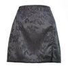 Vrouwen satijnen mini rok met moderne bloemenprint - elegante avondmode voor dames
