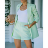 2-delige blazer en shortset voor dames - stijlvol tailleuroutfit voor zomerevenementen