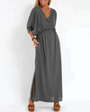 Dames maxi jurk - comfortabele pasvorm met zakken voor casual wear - veelzijdige en lichte stijl