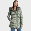 Dames pufferjas - stijlvolle lange gewatteerde jas met oversized capuchon
