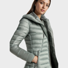 Dames pufferjas - stijlvolle lange gewatteerde jas met oversized capuchon