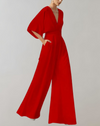 Brede-pijpen jumpsuit - stijlvol damesoutfit voor speciale gelegenheden