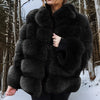 Luxe damesjas van imitatiebont - stijlvolle winterbuitenjas - Bakkermode.nl