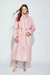 Lang bedrukte jas - stijlvolle gedessineerde dames outerwear