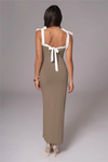 Maxi jurk voor dames met strikdetail - elegante zomeroutfit voor speciale gelegenheden