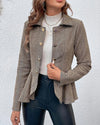 Op maat gemaakte peplum blazer - elegante damesjacket voor op het werk