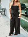 Dames jumpsuit met stylish strapless ontwerp voor casual uitjes - fijne all-in-one outfit, voor warmere dagen