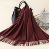 Kasjmieren winterash shawl - luxe dameswrap - Bakkermode.nl