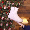 Waterdichte dames winterlaarzen - warme enkellaarzen met ritssluiting en antislip zool - Bakkermode.nl