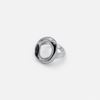 Dames zilveren ring met hollow design - stijlvolle accessoire voor dagelijkse elegantie