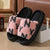 Trendy pantoffels - dames huis slippers met letters patroon en faux fur - Bakkermode.nl