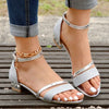 Dames sandalen met elegante open teen en enkelband - voor zomerse uitjes