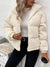 Cordjack - elegante crème dames zip-up buitenjack - Bakkermode.nl