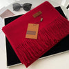 Luxe sjaal - zachte dames fringed omslagdoek
