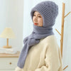 2-delige gebreide muts en sjaal set - trendy winteraccessoire voor dames