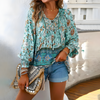 Bloemenprint blouse - elegante, luchtige top voor dames