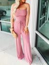 Dames jumpsuit met stylish strapless ontwerp voor casual uitjes - fijne all-in-one outfit, voor warmere dagen