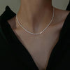 Zilveren chokergel necklace - delicate dames halsketting - Bakkermode.nl