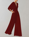 Brede-pijpen jumpsuit - stijlvol damesoutfit voor speciale gelegenheden