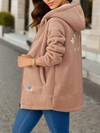 Gezellige hoodiejas - warme dames zip-up coat