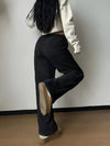 Fleece wijde broek - gezellige dames loungewear onderstukken - Bakkermode.nl