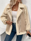 Casual abrikoos fleecejack voor dames - thermische jas - Bakkermode.nl
