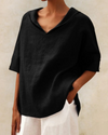 Linnen blouse - comfy dames top voor lente en zomer