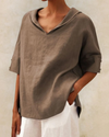 Linnen blouse - comfy dames top voor lente en zomer