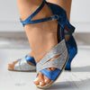 Dames sandalen met een chique strappy ontwerp - verstelbare avond schoenen voor dansen