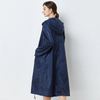 Waterdichte regenjas - lange damesjacket met capuchon