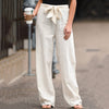 Dames wijde pijpen broek - luchtige linnen stijl voor everyday chic
