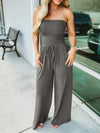 Dames jumpsuit met stylish strapless ontwerp voor casual uitjes - fijne all-in-one outfit, voor warmere dagen