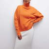 Vrouwen oversized turtleneck trui van luxe breiwerk - voor casual lagen in de herfst & winter