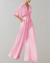 Brede-pijpen jumpsuit - stijlvol damesoutfit voor speciale gelegenheden