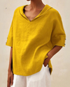 Linnen blouse - comfy dames top voor lente en zomer