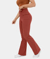 Dames casual hoge taille cargo broek met knoopszakken - stijlvol en functioneel voor elke dag
