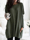 Lange tuniek met zakken - comfortabele dames oversized top - Bakkermode.nl