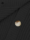 Gebreide cardigan - vrouwelijke chunky knit button-up sweater