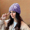 Gebreide beanie - warme kabelgebreide dames wintermuts - Bakkermode.nl